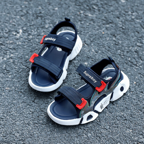 Kids Boys Baby's Superboy Adjustable Athletic Sandals