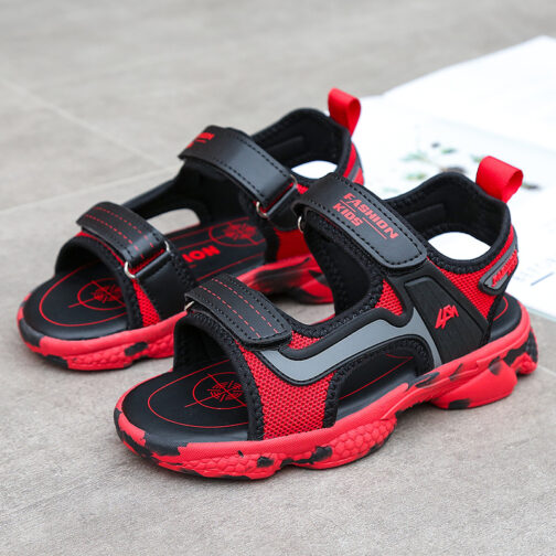 Kids Boys Baby’s Open Toe Adjustable Athletic Sandals 37