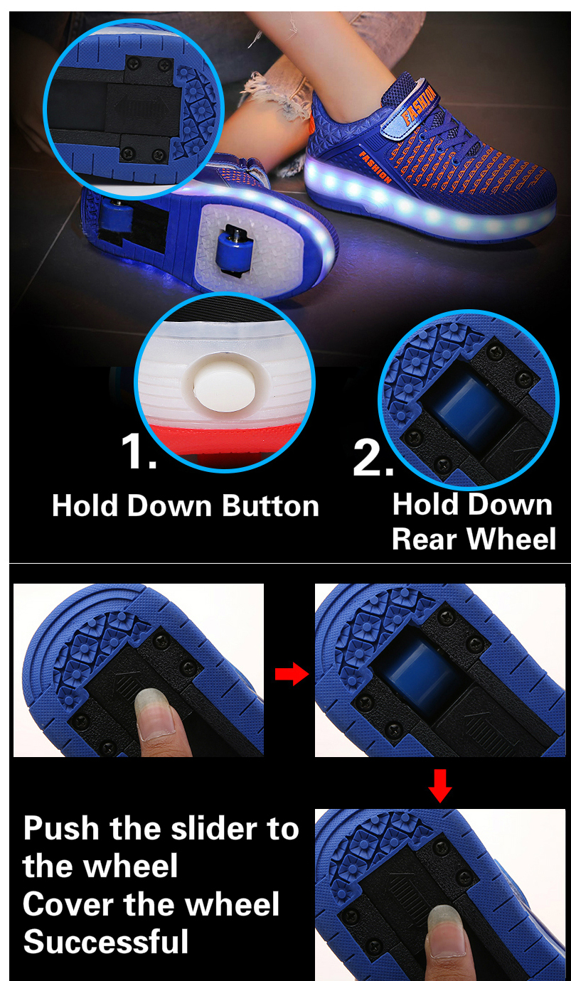 light up shoes with button