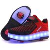 Roller Skates Boys Girls Kids Light Up Shoes USB Charge LED Wheeled Skate Sneakers 6