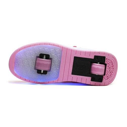 Roller Skates Kids Boys Girls Light Up Shoes USB Charge LED Wheeled Skate Sneakers 11