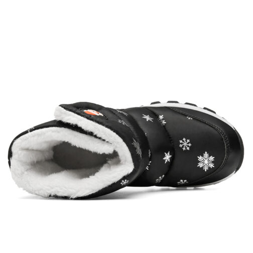Boys Girls Kids Snow Boots Waterproof Slip Resistant Winter Shoes