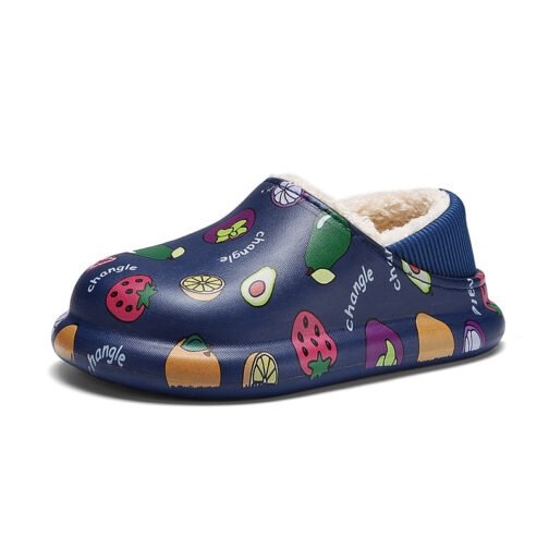 Kids Boys Girls Warm House Slippers Winter Indoor Home Shoes