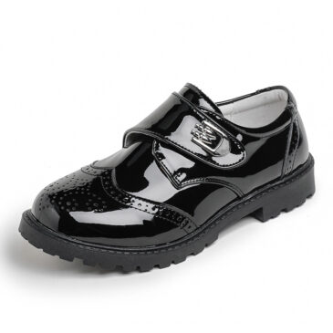 Kids Girls Boys Leather Dress Shoes