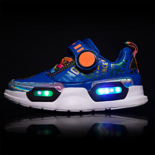 LED Light Up Shoes Boys Girls Kids 4 Colors Flashing Sneakers