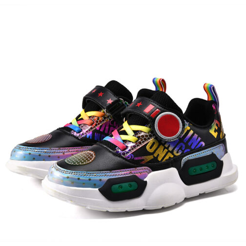 LED Light Up Shoes Boys Girls Kids 4 Colors Flashing Sneakers