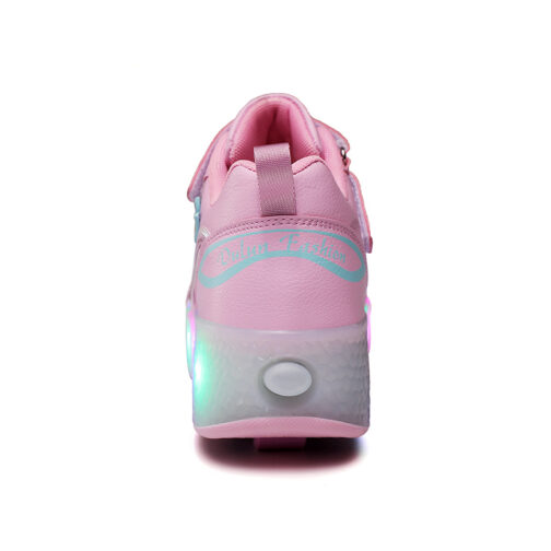 Roller Skates Girls Boys Kids Light Up Shoes LED Wheeled Skate Sneakers 10