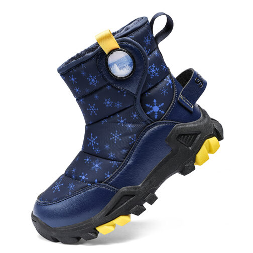 Kids Snow Boots Boys Fashion Winter Shoes 11