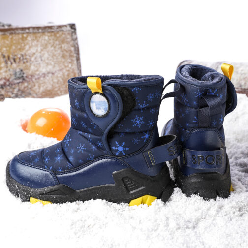 Kids Snow Boots Boys Fashion Winter Shoes 17