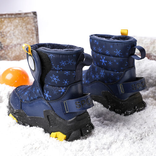 Kids Snow Boots Boys Fashion Winter Shoes 18