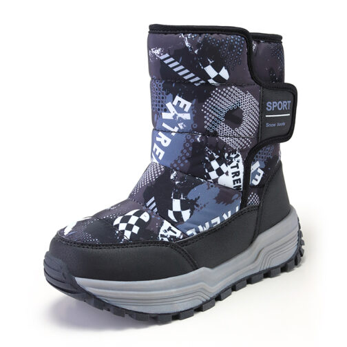 Kids Snow Boots Boys Girls Anti-Slip Winter Shoes