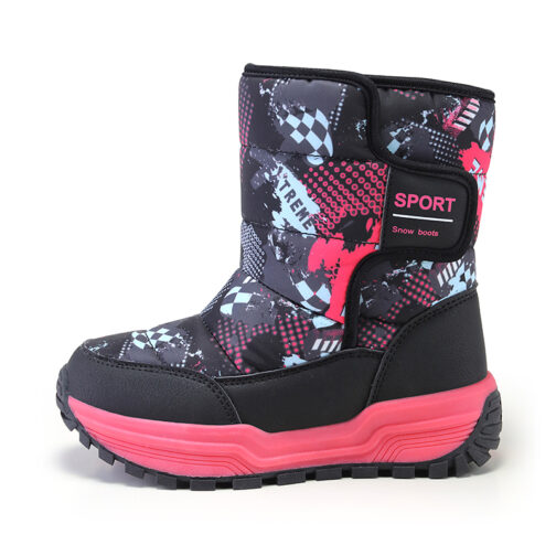 Kids Snow Boots Boys Girls Anti-Slip Winter Shoes