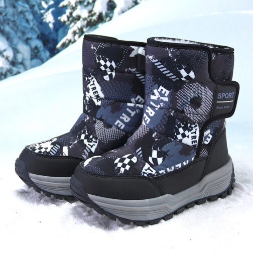 Kids Snow Boots Boys Girls Anti-Slip Winter Shoes