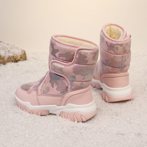 Kid’s Snow Boots Boys Girls Fur Winter Shoes