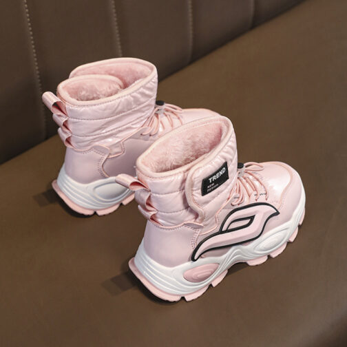 Kid’s Snow Boots Boys Girls Fur Winter Shoes