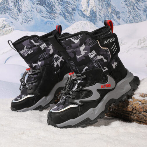 Kids Snow Boots Boys Girls Waterproof Winter Boots