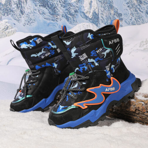 Kids Snow Boots Boys Girls Waterproof Winter Boots