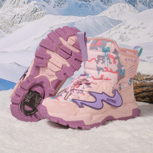 Kids Snow Boots Boys Girls Waterproof Winter Boots