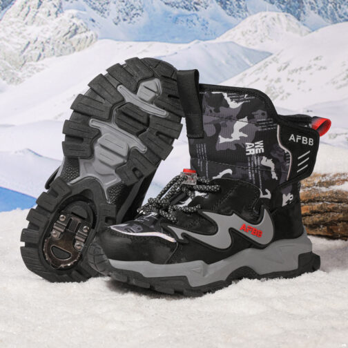 Kids Snow Boots Boys Girls Waterproof Winter Boots