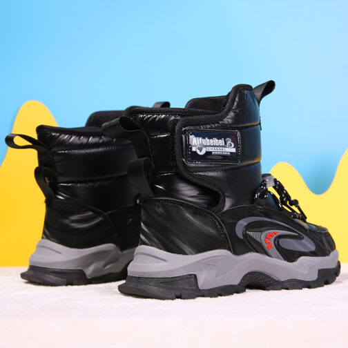 Kids Snow Boots Boys Girls Waterproof Winter Shoes 22