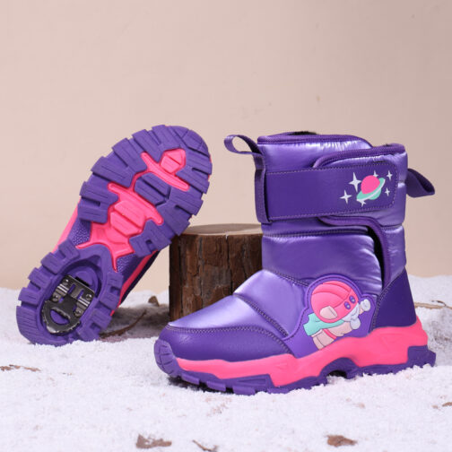 Kids Snow Boots Boys Girls Waterproof Winter Shoes Sneakers