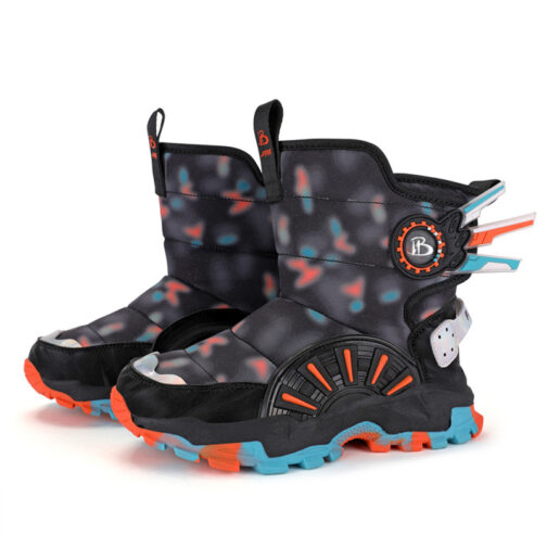 Kids Snow Boots Boys Lightweight Winter Shoes