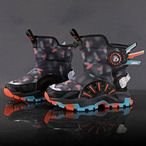 Kids Snow Boots Boys Lightweight Winter Shoes