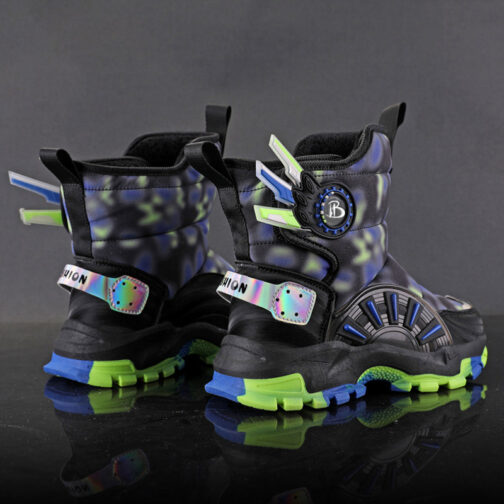 Kids Snow Boots Boys Lightweight Winter Shoes