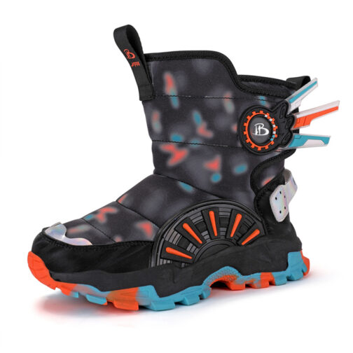 Kids Snow Boots Boys Lightweight Winter Shoes