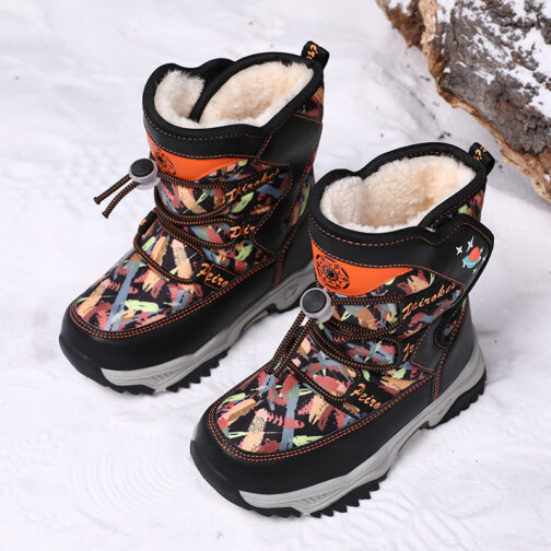 Kid's Snow Boots Boys Stylish Winter Shoes