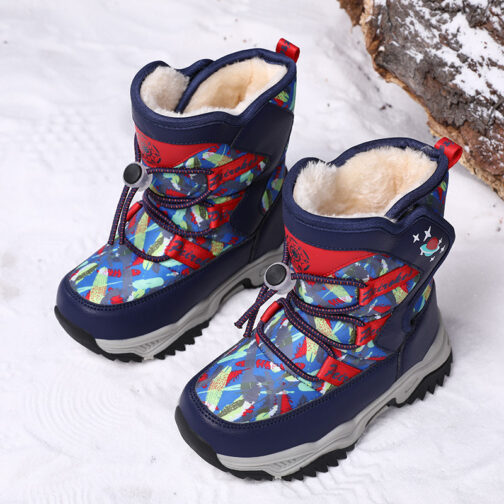 Kid's Snow Boots Boys Stylish Winter Shoes