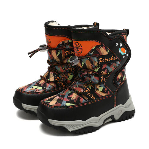 Kid's Snow Boots Boys Stylish Winter Shoes