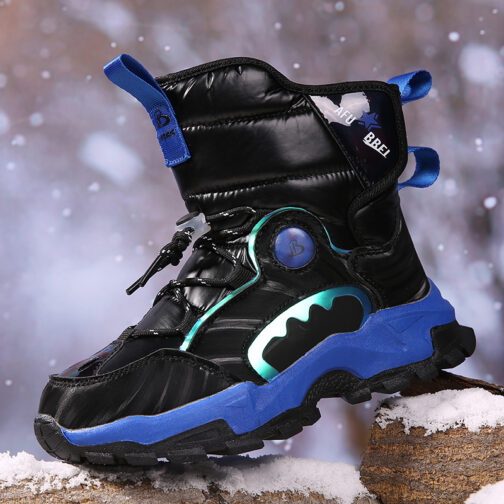 Kids Snow Boots Boys Waterproof Winter Shoes