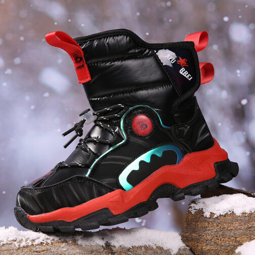 Kids Snow Boots Boys Waterproof Winter Shoes