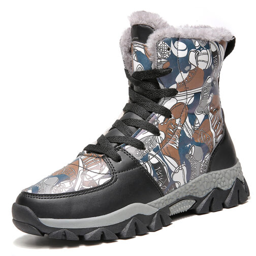 Kids Snow Boots Boys Winter Shoes Waterproof