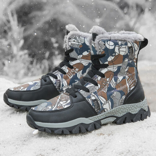 Kids Snow Boots Boys Winter Shoes Waterproof