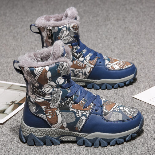 Kids Snow Boots Boys Winter Shoes Waterproof