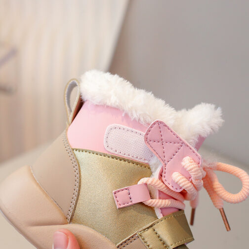 Kids Snow Boots Girls Boys Cute Winter Shoes 10