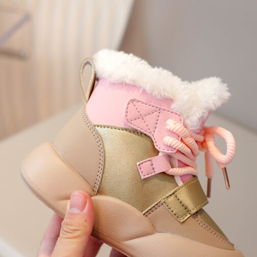 Kids Snow Boots Girls Boys Cute Winter Shoes 9