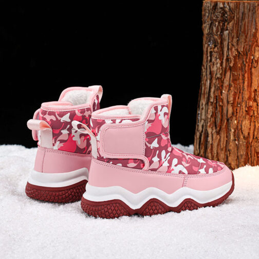 Kids Snow Boots Girls Boys Fashion Winter Shoes 10