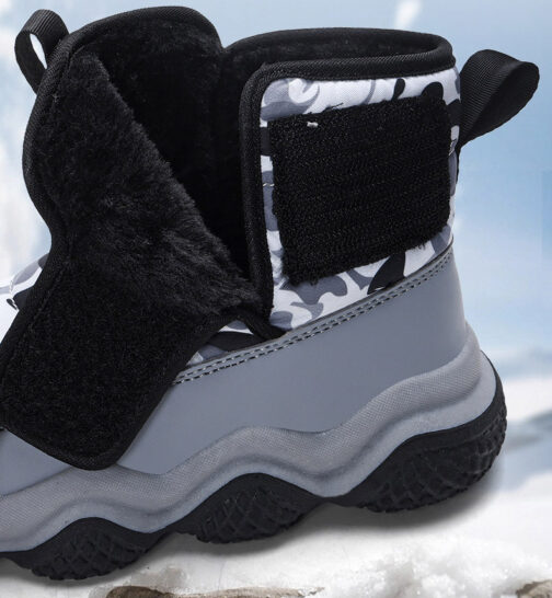 Kids Snow Boots Girls Boys Fashion Winter Shoes 12