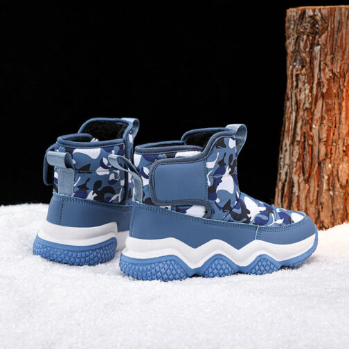 Kids Snow Boots Girls Boys Fashion Winter Shoes 14