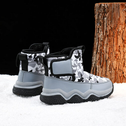 Kids Snow Boots Girls Boys Fashion Winter Shoes 15