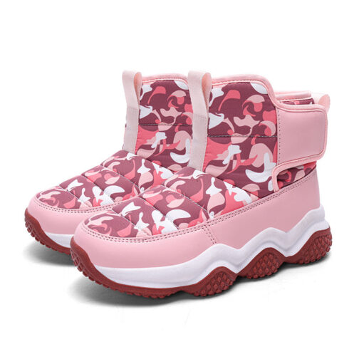 Kids Snow Boots Girls Boys Fashion Winter Shoes