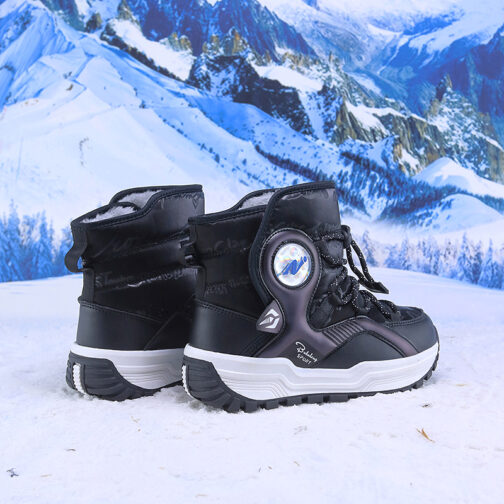 Kid’s Snow Boots Girls Boys Fur Winter Shoes