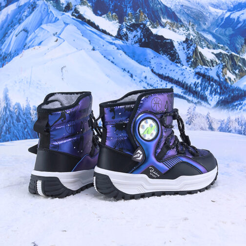 Kid’s Snow Boots Girls Boys Fur Winter Shoes