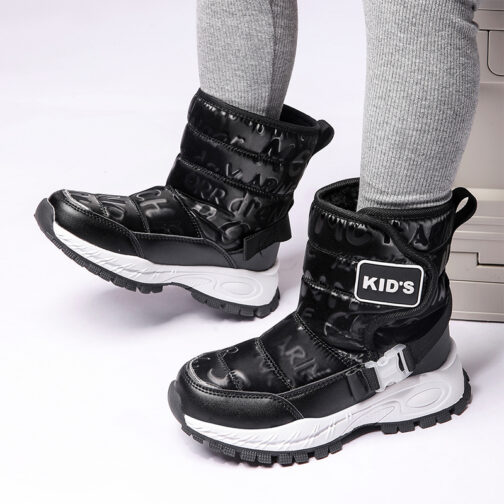 Kids Snow Boots Girls Boys Hight Top Winter Shoes