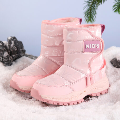 Kids Snow Boots Girls Boys Hight Top Winter Shoes