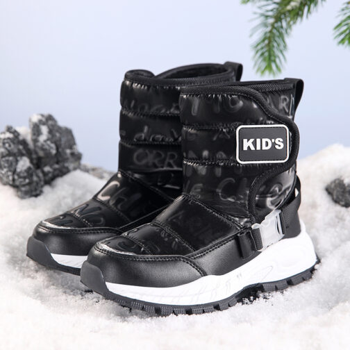 Kids Snow Boots Girls Boys Hight Top Winter Shoes