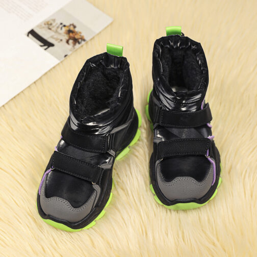 Kids Snow Boots Girls Boys Stylish Winter Shoes 15